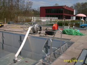 Kanalsanierung eines Schwimmbades