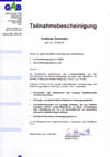 Teilnahmebescheinigung GAB