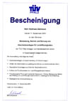 T�V Pfalz Bemessung, Betrieb und Wartung von Abscheideranlagen